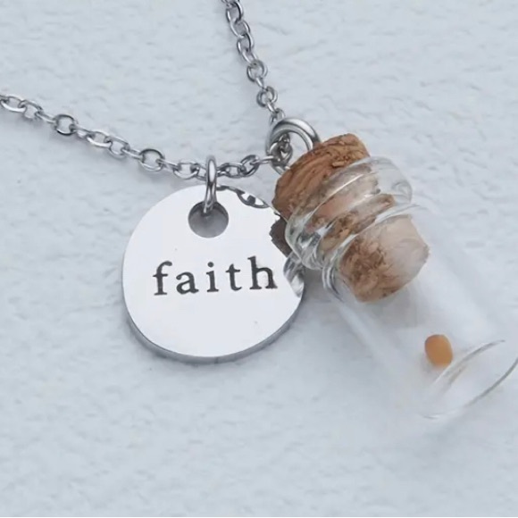 ➡️ 4/$15 Faith of a Mustard Seed Unisex Adj. Length Christian Necklace. ➡️4/$15 - Picture 9 of 12